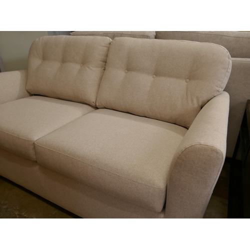 1467 - An Oatmeal fabric two seater sofa bed