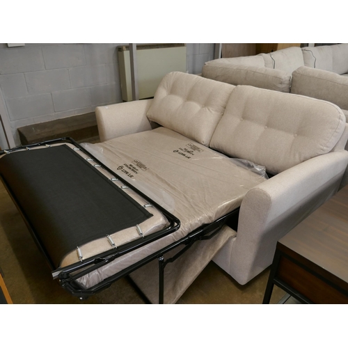 1467 - An Oatmeal fabric two seater sofa bed