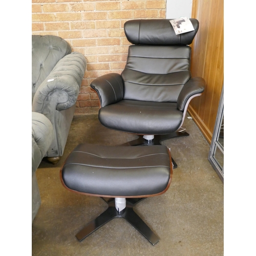 1473 - Kuka Karma Chair Black with Ottoman, Original RRP £583.33 + VAT (4201-20) *This lot is subject to VA... 