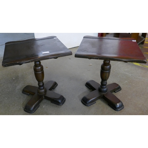 102 - A pair of Ipswich oak occasional tables