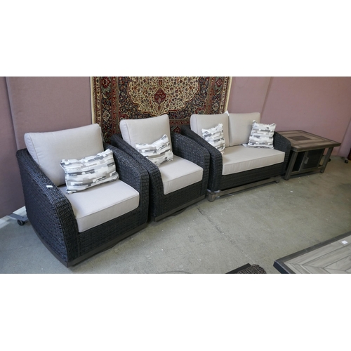 1488 - An Agio Cameron 4 piece Woven Deep Seating Set, Original RRP £1666.66 + VAT (4201-8) *This lot is su... 