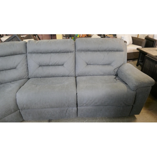 1492 - Justin Grey Sectional Reclining Corner Sofa , Original RRP £1499.99 + VAT (4201-22) *This lot is sub... 