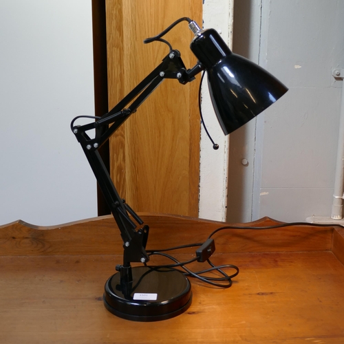 1501 - A black angle poise lamp