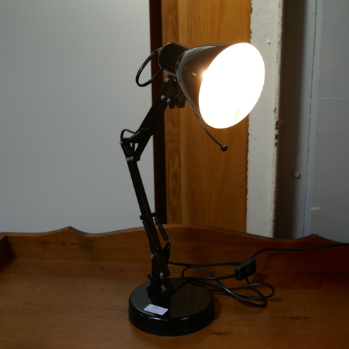 1501 - A black angle poise lamp