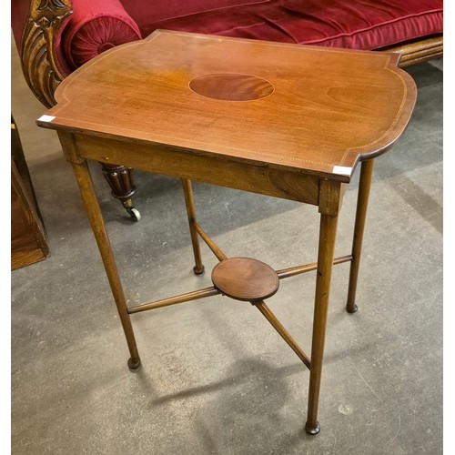 139C - An Edward VII inlaid mahogany occasional table