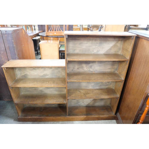 201 - An oak open bookcase