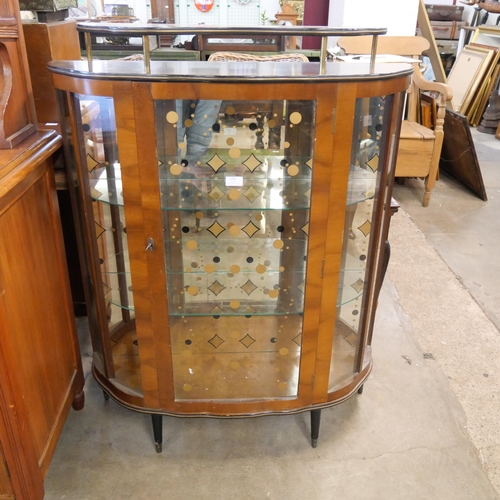 248 - A walnut cocktail cabinet