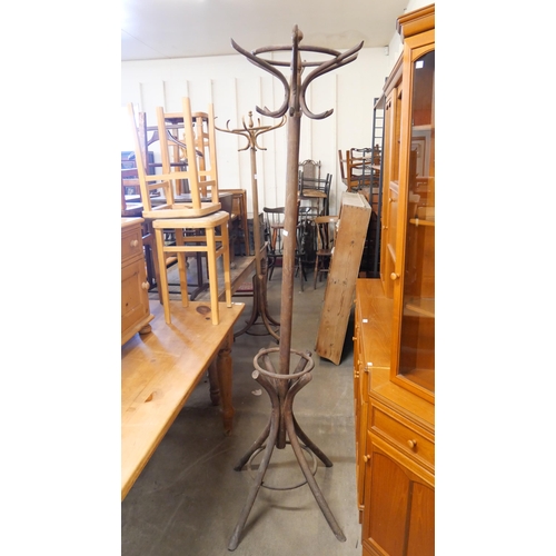 273 - A beech bentwood coat stand