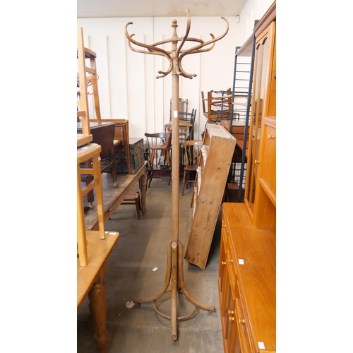 274 - A beech bentwood coat stand