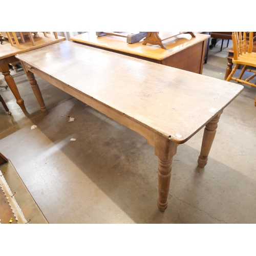 276 - A 19th Century French pearwood farmhouse table