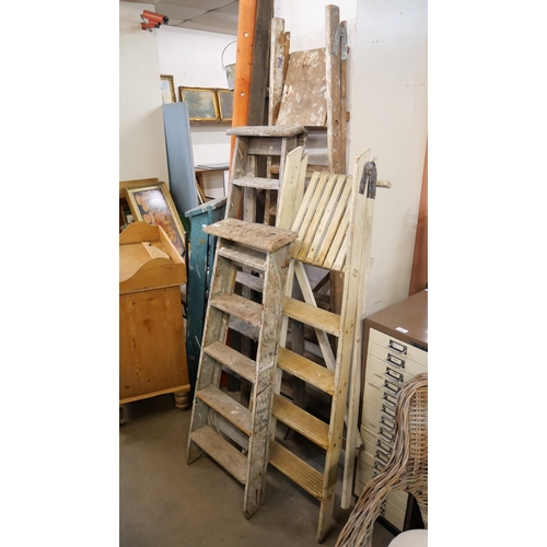 280 - Four wooden ladders