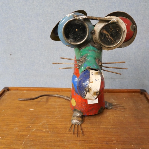 321 - A Darren Jackson metal mouse sculpture