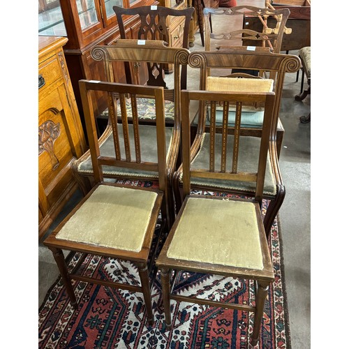 252A - Six assorted 19th Century chairs