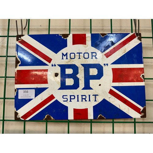 356 - An enamelled B.P. sign