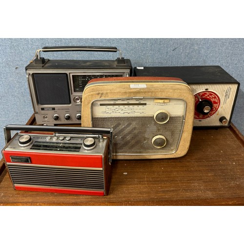 374 - Four vintage radios