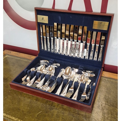 383 - A cased Viners 100 piece canteen of cutlery