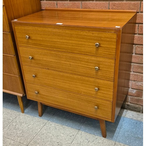 8 - A teak chest of drawers