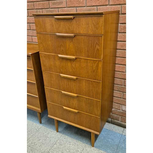 9 - An Austin Suite teak chest of drawers