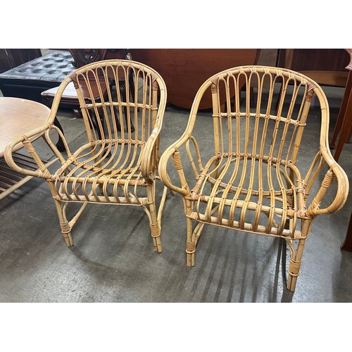 16 - A pair of Italian bamboo chairs