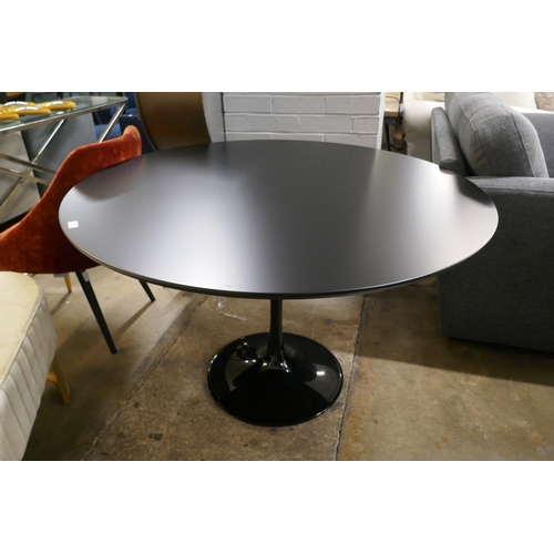 1302 - A black Tulip dining table - RRP £399