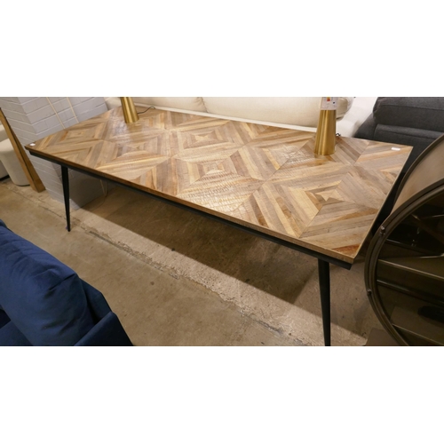 1320 - A Rhombic dining table, 220 x 90cm - RRP £700