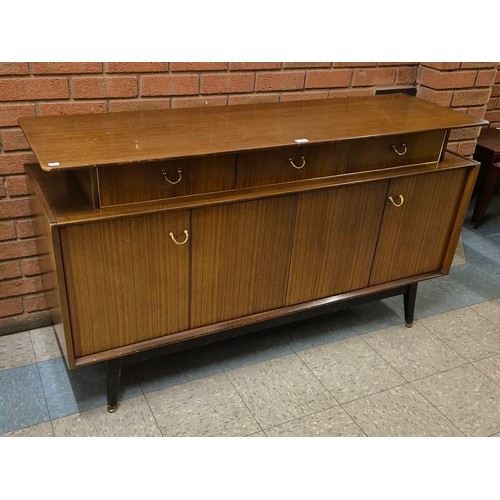 33 - A G-Plan Librenza tola wood and black sideboard