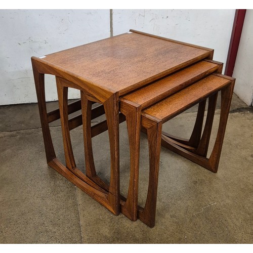 42 - A G-Plan Quadrille teak nest of tables