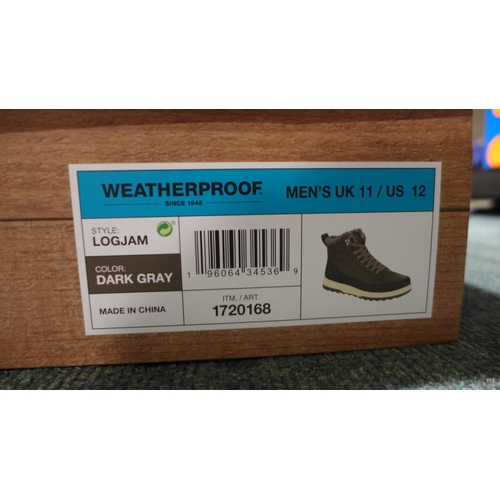 3236 - Pair of men's weatherproof dark grey boots, UK size 11 *This lot is subject to VAT