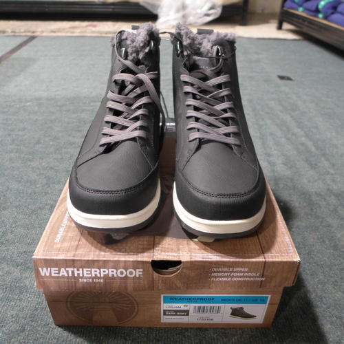 3237 - Pair of men's weatherproof dark grey boots, UK size 11 *This lot is subject to VAT