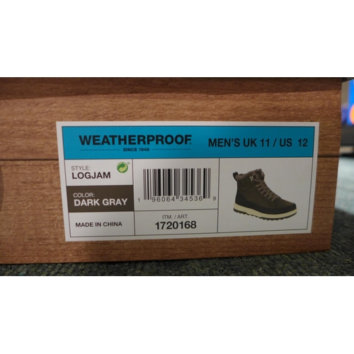 3238 - Pair of men's weatherproof dark grey boots, UK size 11 *This lot is subject to VAT