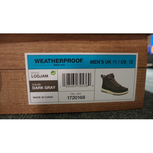 3239 - Pair of men's weatherproof dark grey boots, UK size 11 *This lot is subject to VAT