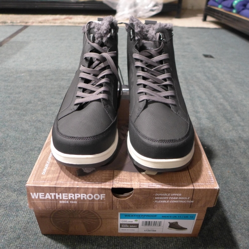 3240 - Pair of men's weatherproof dark grey boots, UK size 11 *This lot is subject to VAT