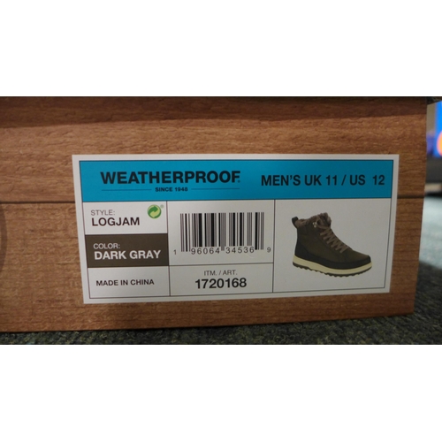 3240 - Pair of men's weatherproof dark grey boots, UK size 11 *This lot is subject to VAT