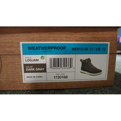 3241 - Pair of men's weatherproof dark grey boots, UK size 11 *This lot is subject to VAT