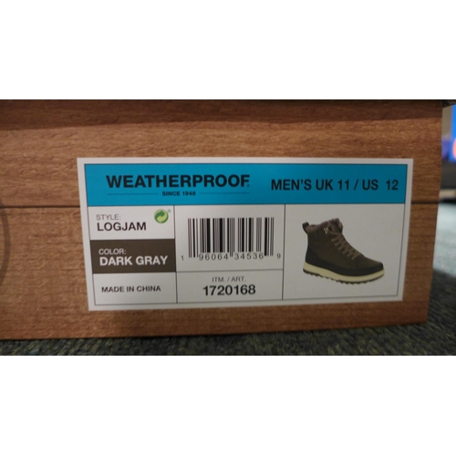 3242 - Pair of men's weatherproof dark grey boots, UK size 11 *This lot is subject to VAT