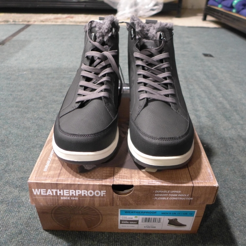 3244 - Pair of men's weatherproof dark grey boots, UK size 11 *This lot is subject to VAT