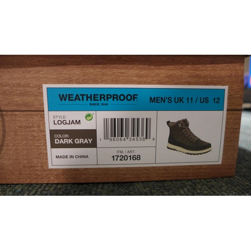 3246 - Pair of men's weatherproof dark grey boots, UK size 11 *This lot is subject to VAT