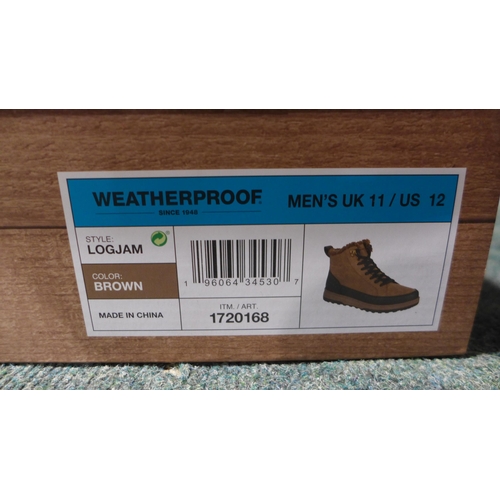 3247 - Pair of men's weatherproof brown boots, UK size 11 *This lot is subject to VAT