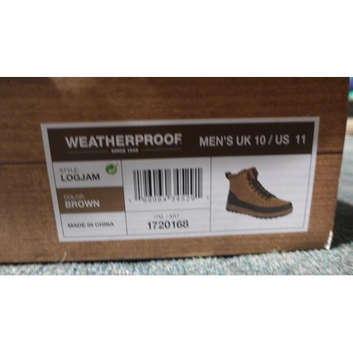 3248 - Pair of men's weatherproof brown boots, UK size 10 *This lot is subject to VAT