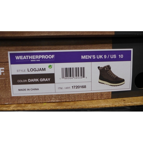 3251 - Pair of men's weatherproof dark grey boots, UK size 9 *This lot is subject to VAT