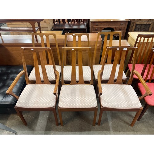 26 - A set of six Nathan teak dining chairs