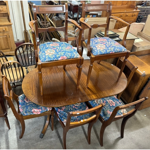 260 - A Regency style mahogany dining suite