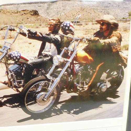 620 - A Peter Fonda and Dennis Hopper, Easy Rider, autographs and photograph display with Rutland Autograp... 