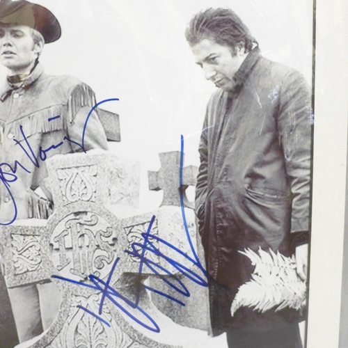 621 - A Dustin Hoffman and John Voigt, Midnight Cowboy autographed photograph with Rutland Antiques AFTAL ... 