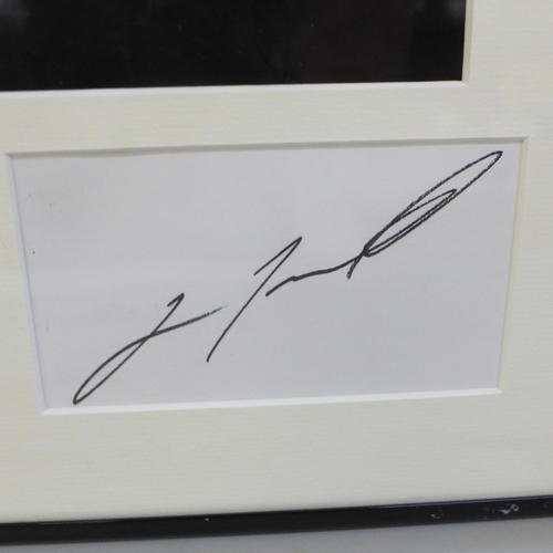 623 - An Olivia Newton-John and John Travolta Grease autograph display Rutland Antiques AFTAL registered C... 