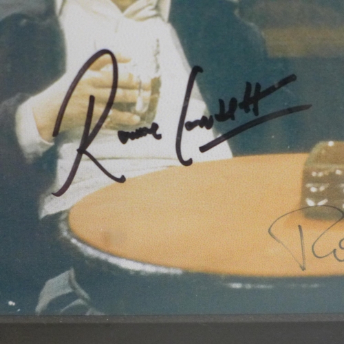 639 - A Ronnie Barker and Ronnie Corbett autograph picture with Rutland Antiques AFTAL registered C.O.A.