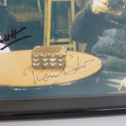 639 - A Ronnie Barker and Ronnie Corbett autograph picture with Rutland Antiques AFTAL registered C.O.A.