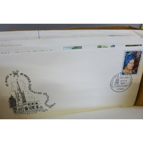 645 - Stamps; a box of GB event covers