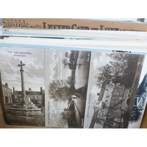 648 - Assorted Edwardian and later postcards