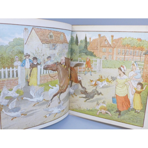 654 - Two hard bound volumes of R. Caldecott's coloured picture books, published by George Routledge and S... 